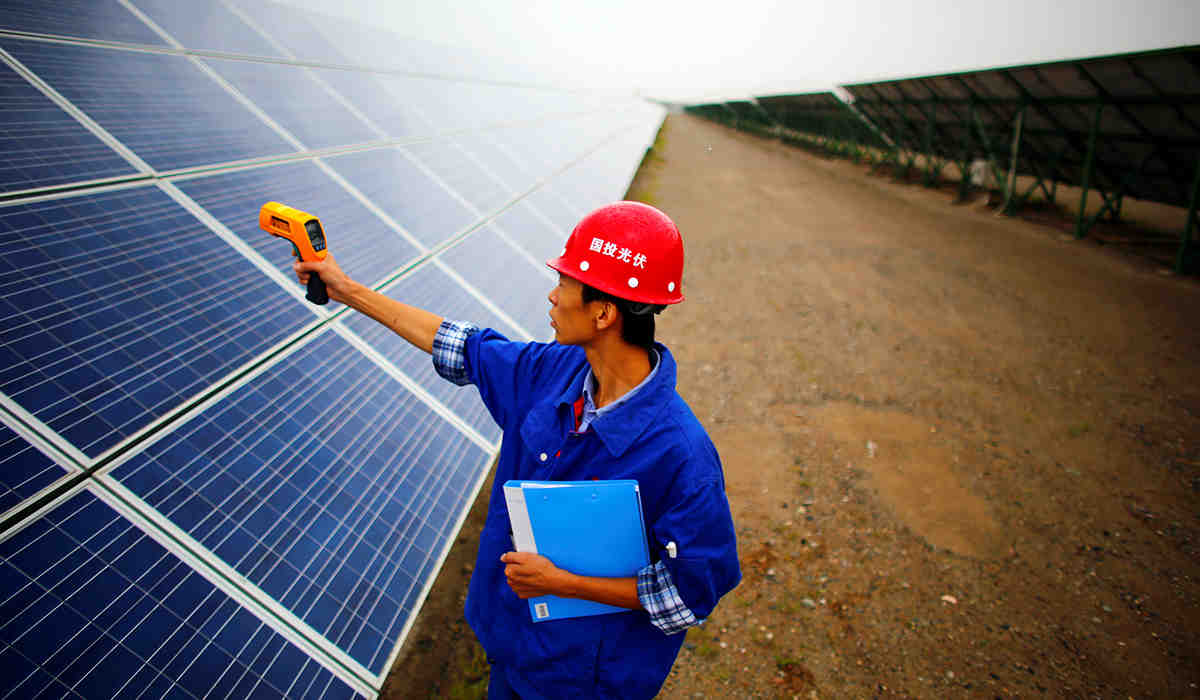 Where are solar panels made in China?