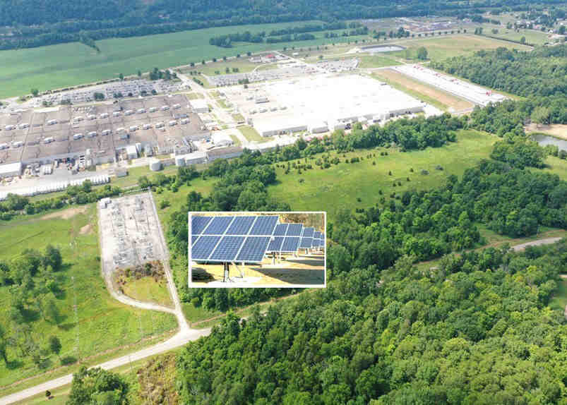 Where is the largest solar farm in Ontario?