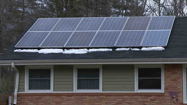 How is solar energy used at home?