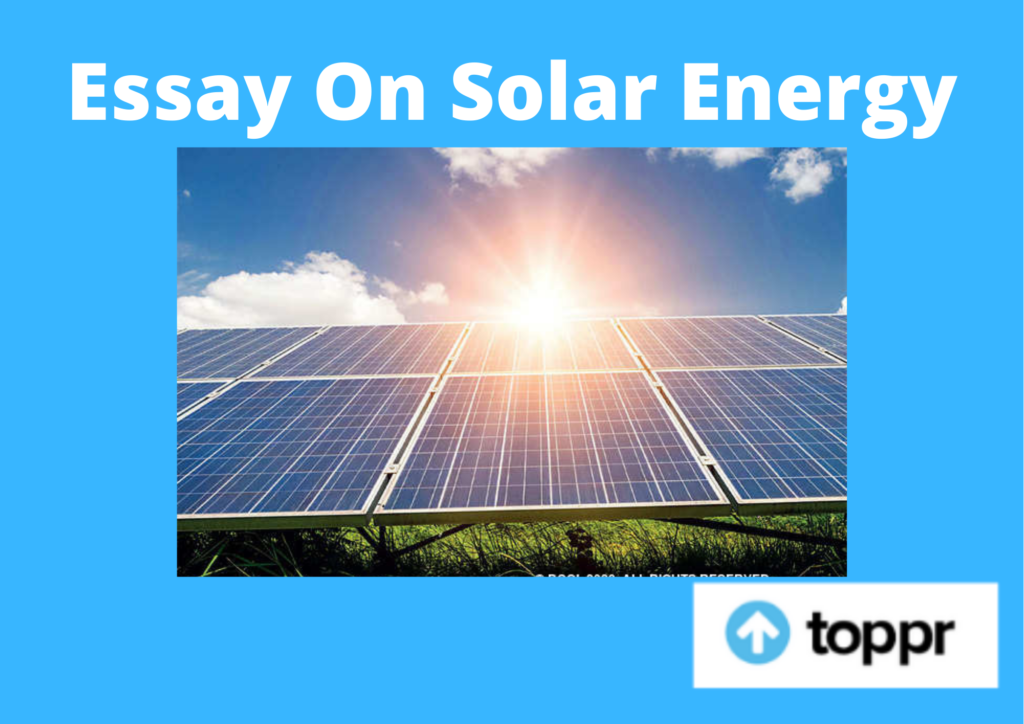 How does the solar energy work?