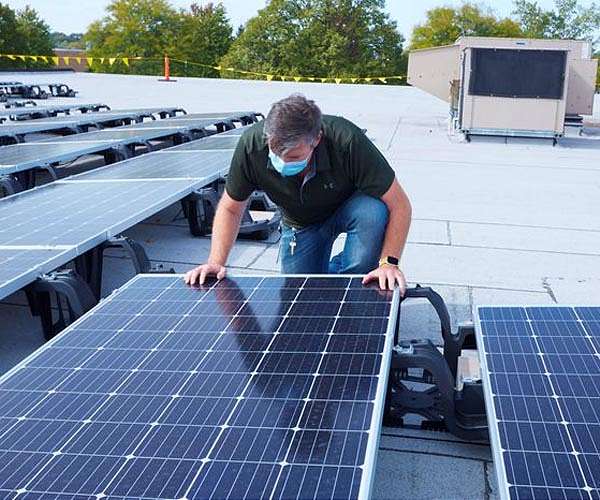 Rolling Meadows site now home to Northrop Grumman's largest on-site solar energy system