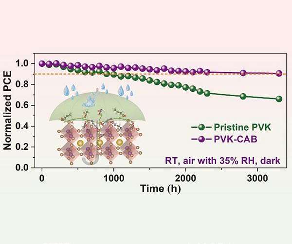 Enhancing the stability of planar perovskite solar cells by green and inexpensive cellulose acetate butyrate