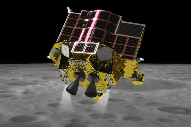 Japan lands on the moon, but its spacecraft has battery problems