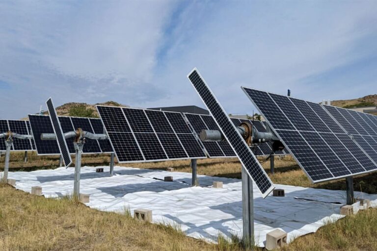 Artificial reflector experiment performed on the Bifacial Experimental Single-Axis-Tracking Site (BEST Site) at NREL in Golden, Colorado.