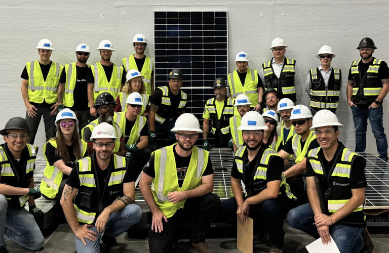 Solar panel production begins at Meyer Burger plant in Arizona